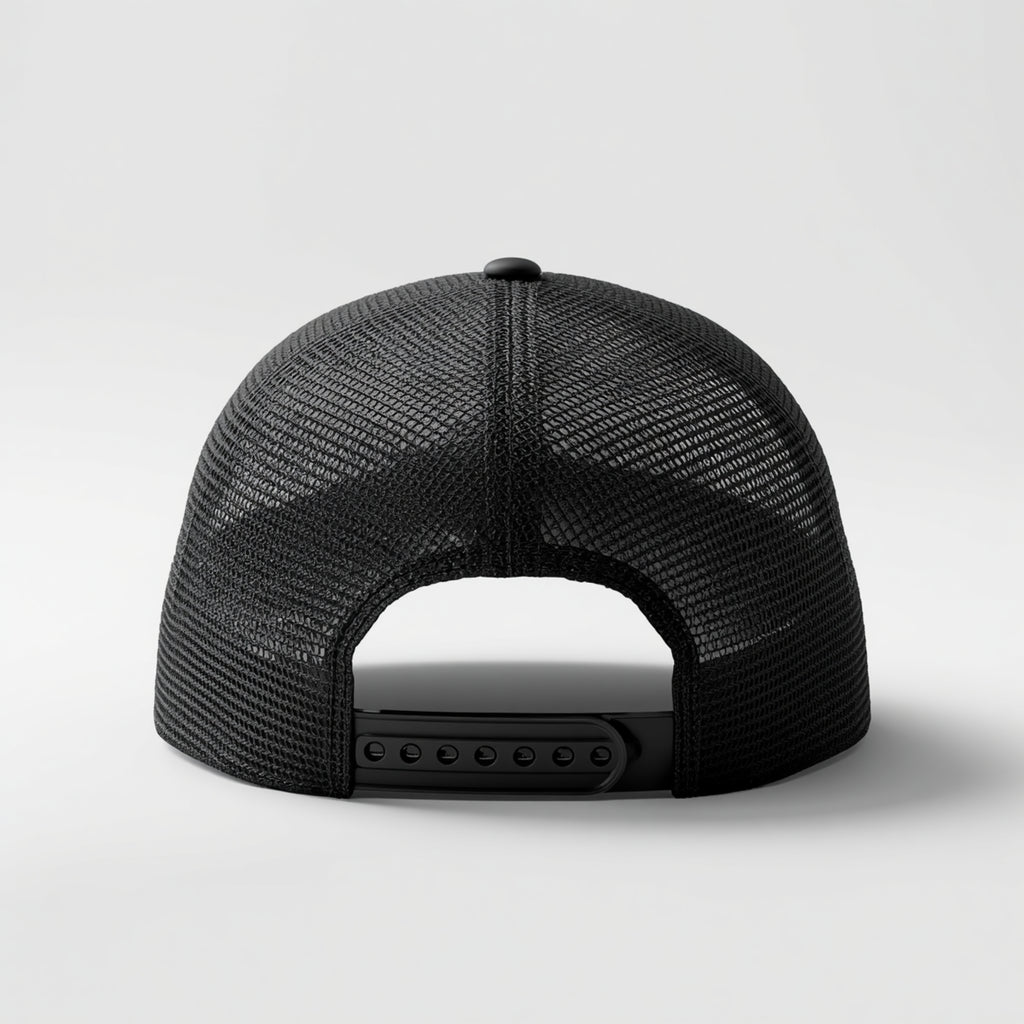 ODS Executive Trucker Hat — Black‑on‑Black 3D Crest