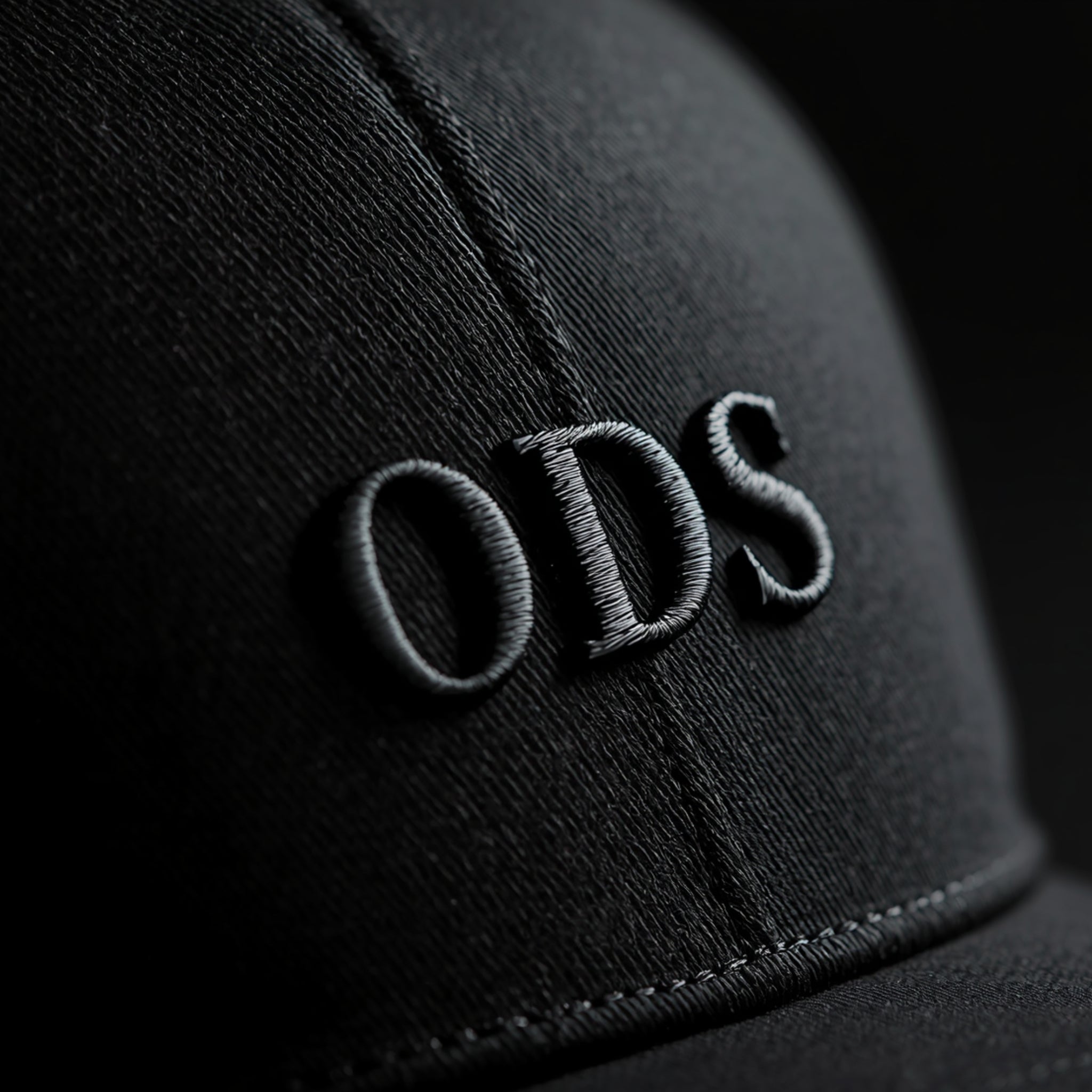 ODS Executive Trucker Hat — Black‑on‑Black 3D Crest