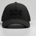 ODS Executive Trucker Hat — Black‑on‑Black 3D Crest